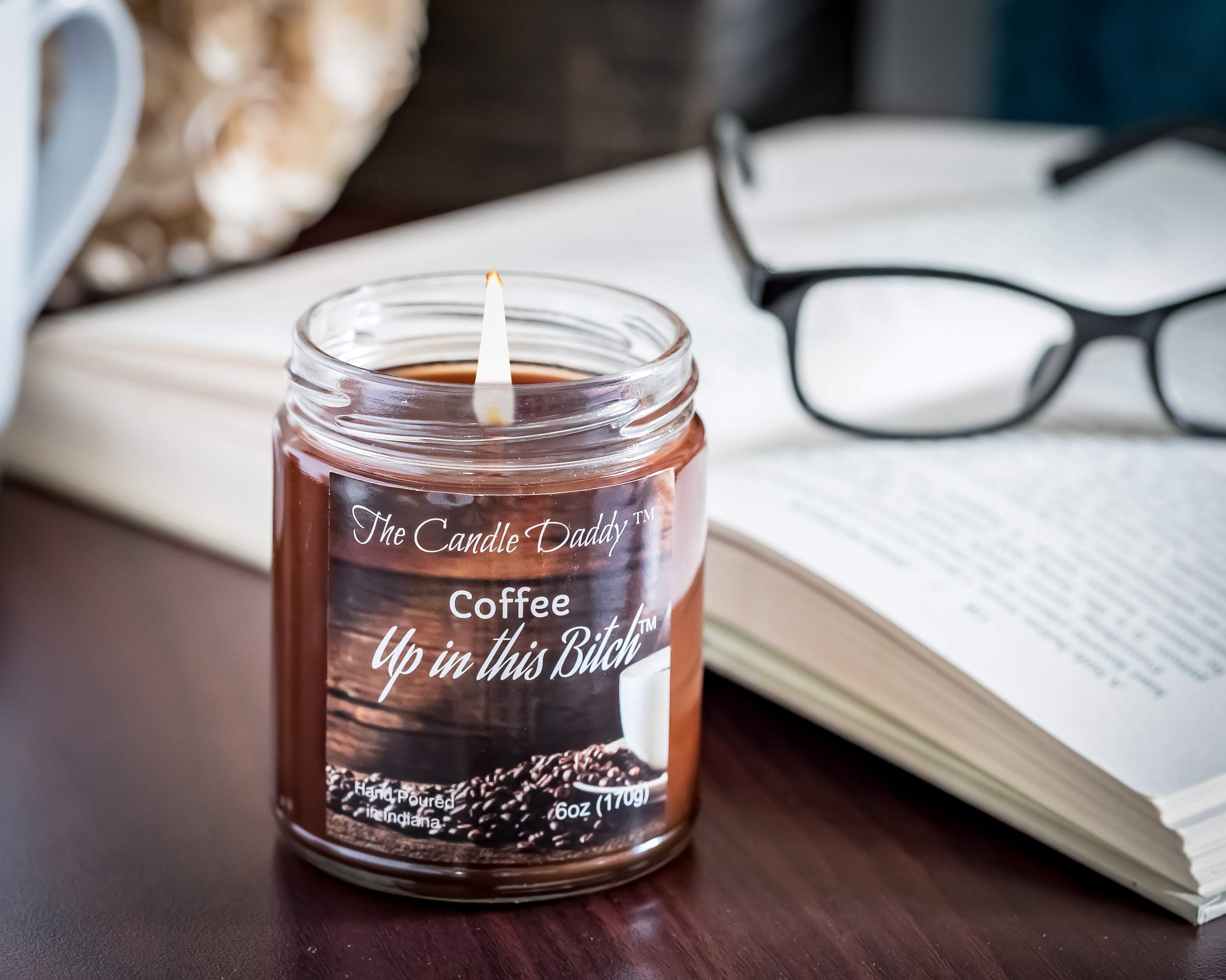 Funny Coffee Scented Candles & Wax Melts - 2x6oz + 3x2oz - Home & Office Decor