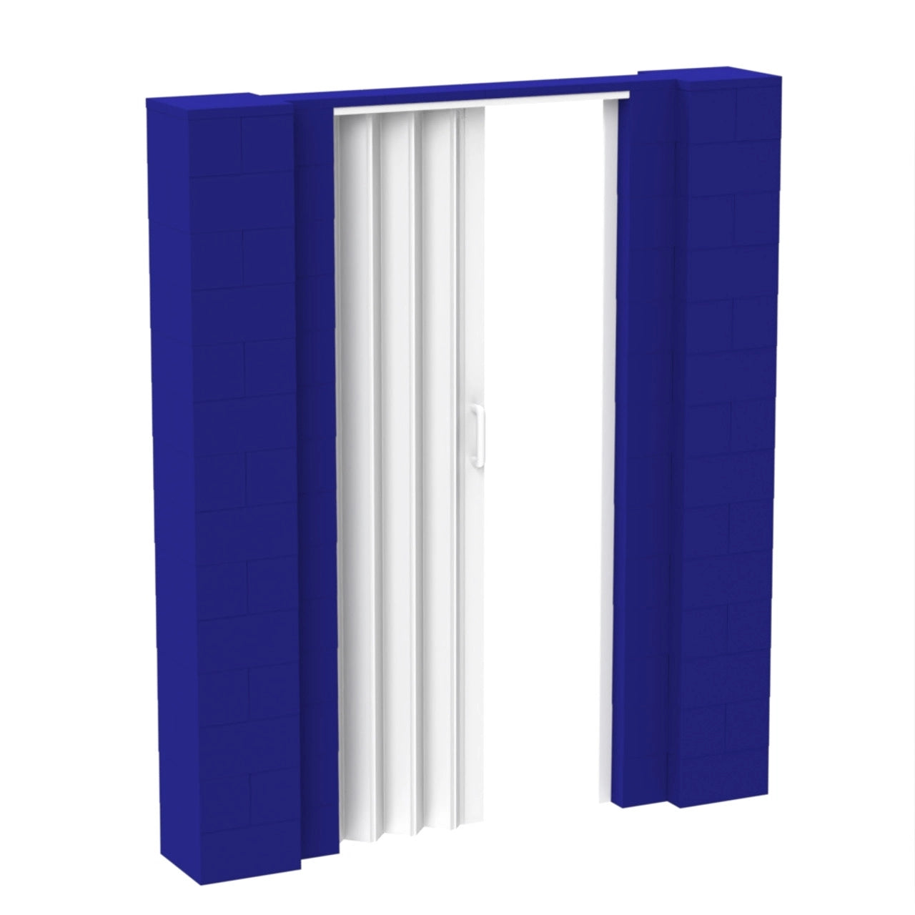 EverBlock Modular Wall Kit with Door - 6' x 7' DIY Room Divider for Home Office, Playroom & Privacy Partitions