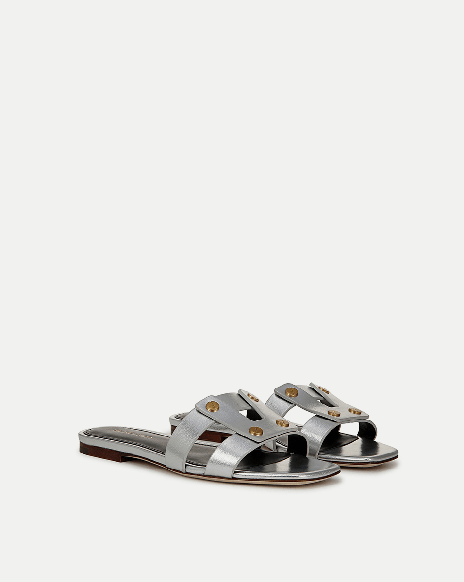 Via Slide Sandal - Women's Comfortable Summer Slide Sandals with Soft Cushioning for Beach, Pool, and Casual Wear