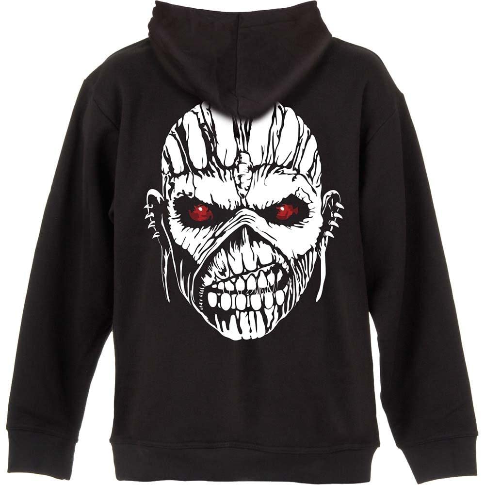 Iron Maiden Men's Hoodie - Eddie Axe Graphic Back Print Pullover Sweatshirt | Heavy Metal Band Merch | Perfect for Concerts, Gifts & Casual Wear