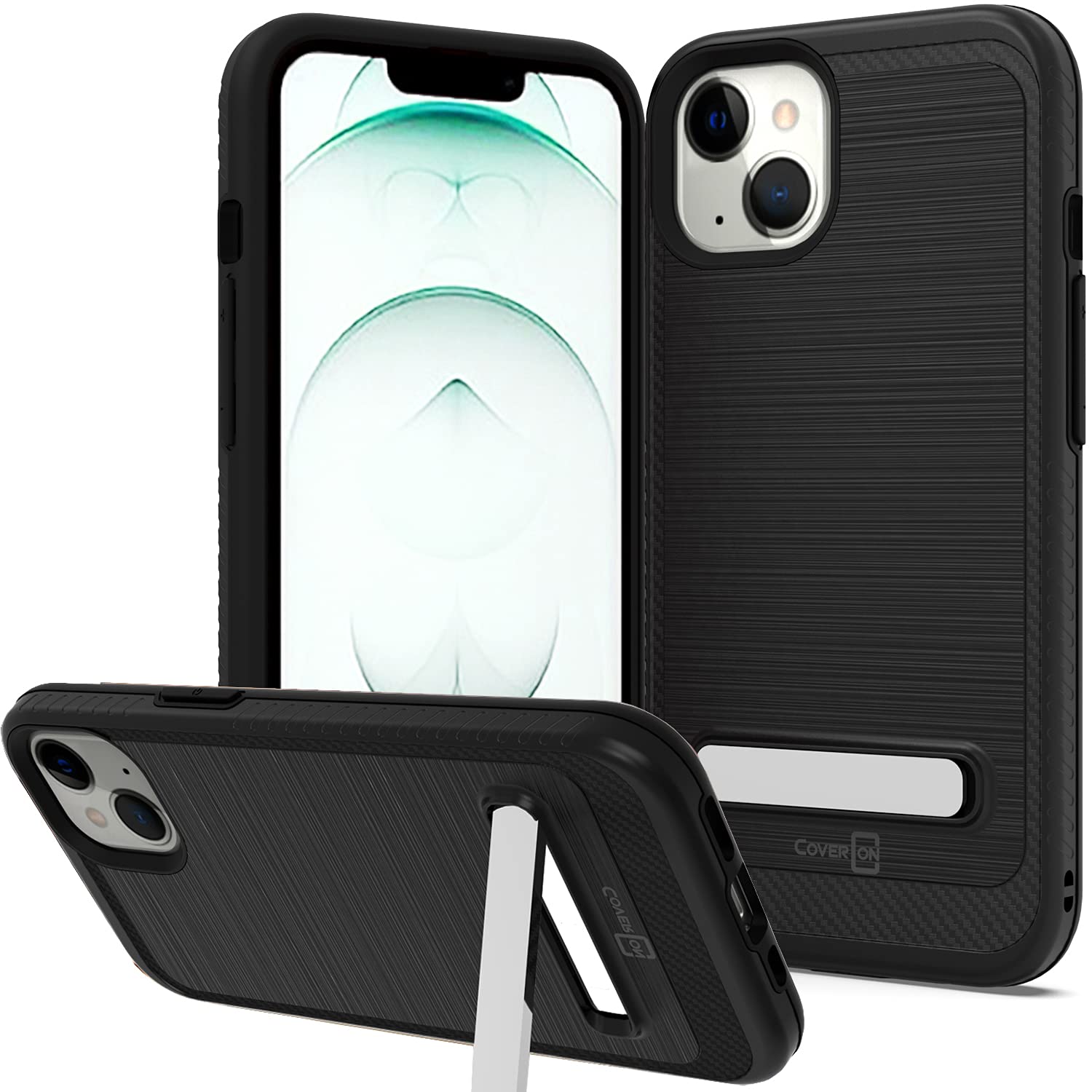 Premium Metal Magnetic Case for Apple iPhone 13 Mini - Shockproof Rugged Protective Cover with Stand (Black) | Perfect for Work, Travel & Outdoor Adventures