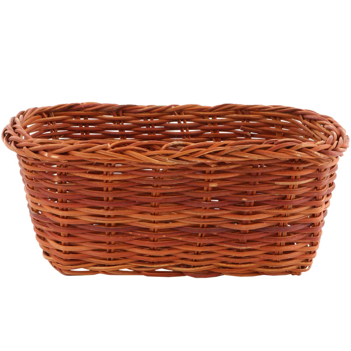 PRETYZOOM Mini Rattan Basket - Handmade Woven Storage Organizer for DIY, Needlework & Home Decor (12x7x6cm) - Perfect for Craft Supplies, Bathroom Essentials & Office Organization