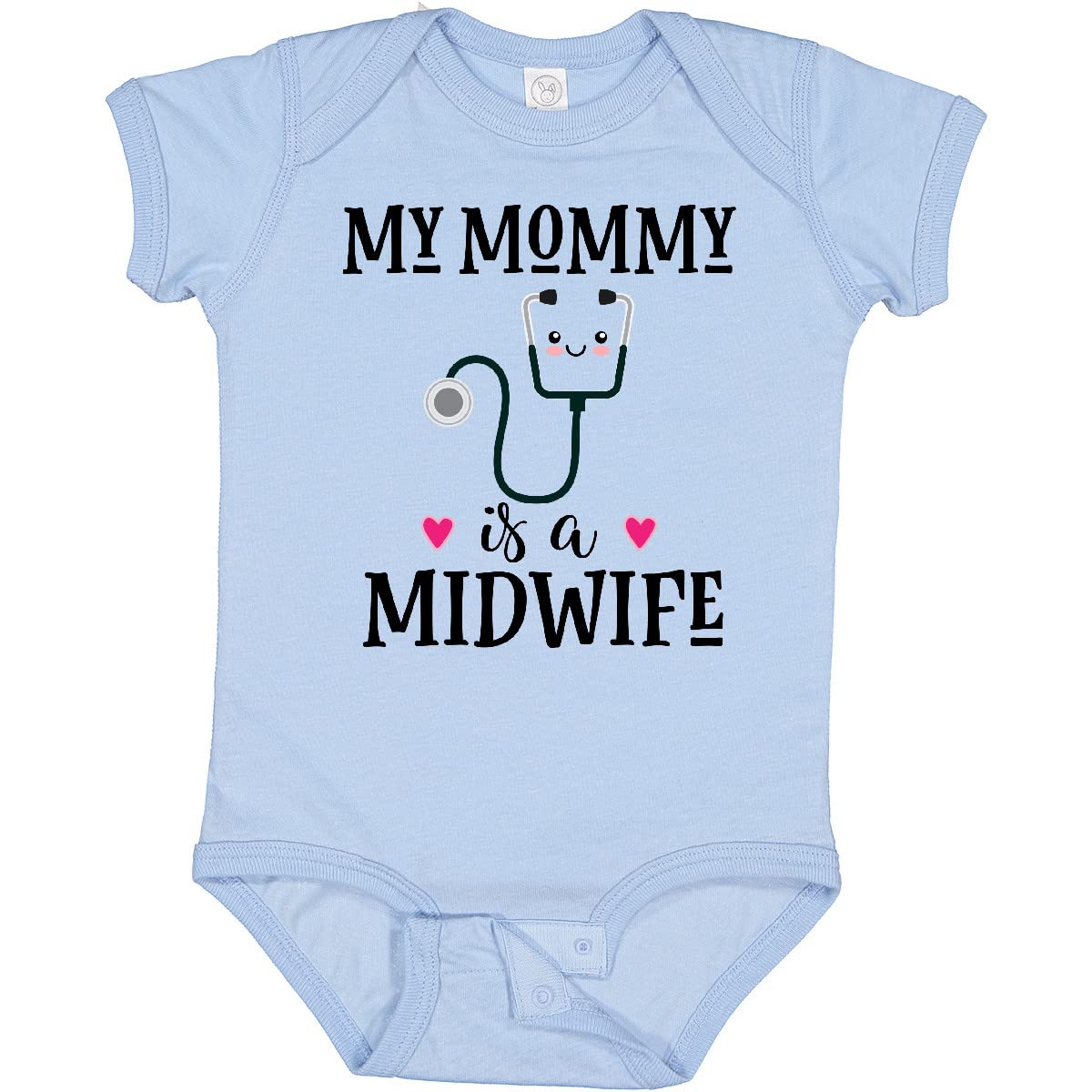 Inktastic Midwife Mom Baby Gift - Cute Baby Bodysuit for Newborns | Perfect for Baby Showers, Birth Announcements & First Photos
