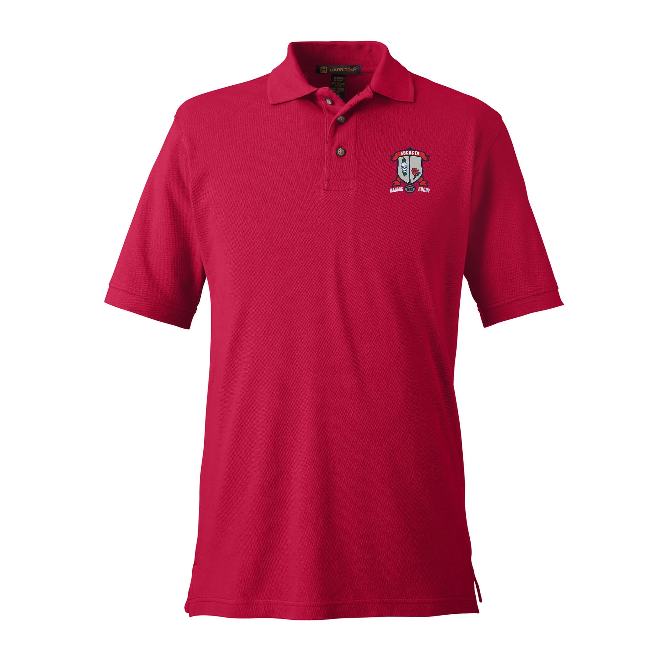 Augusta Rugby Cotton Polo Shirt for Men - Breathable & Comfortable Casual Wear for Sports, Golf, and Outdoor Activities