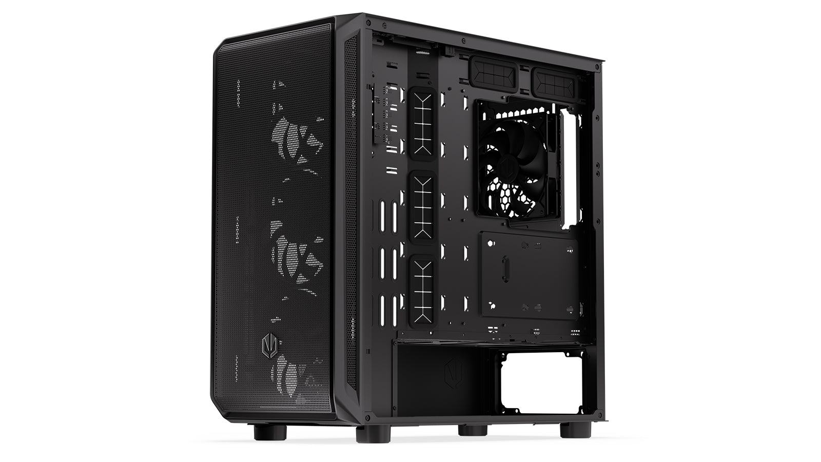Endorfy Arx 700 Air ATX Mid Tower PC Gaming Case - High Airflow, Tempered Glass, RGB Fans (EY2A012) - Perfect for Gaming Rigs & Workstation Builds
