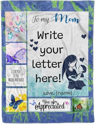 To My Mom Letter Blanket