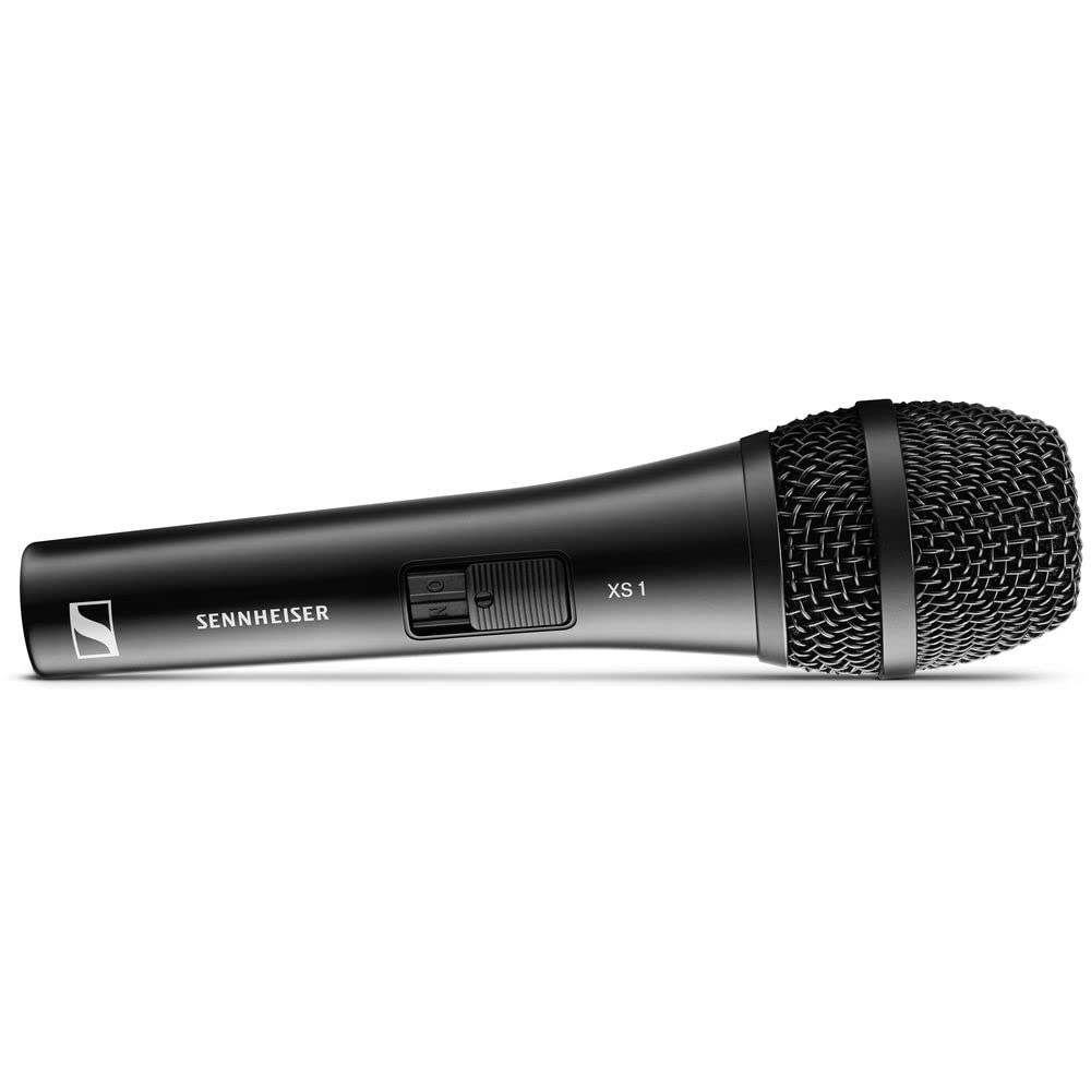 Sennheiser XS 1 Cardioid Dynamic Handheld Vocal Microphone with Mute Switch - Professional Studio & Live Performance Mic for Singers, Podcasters & Public Speakers