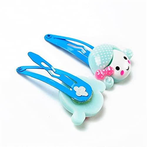 20PCS Mix-Color No-Slip Metal Snap Hair Clips for Baby Girls - Random Design Hair Barrettes & Pins - Perfect for School, Parties & Daily Hair Styling