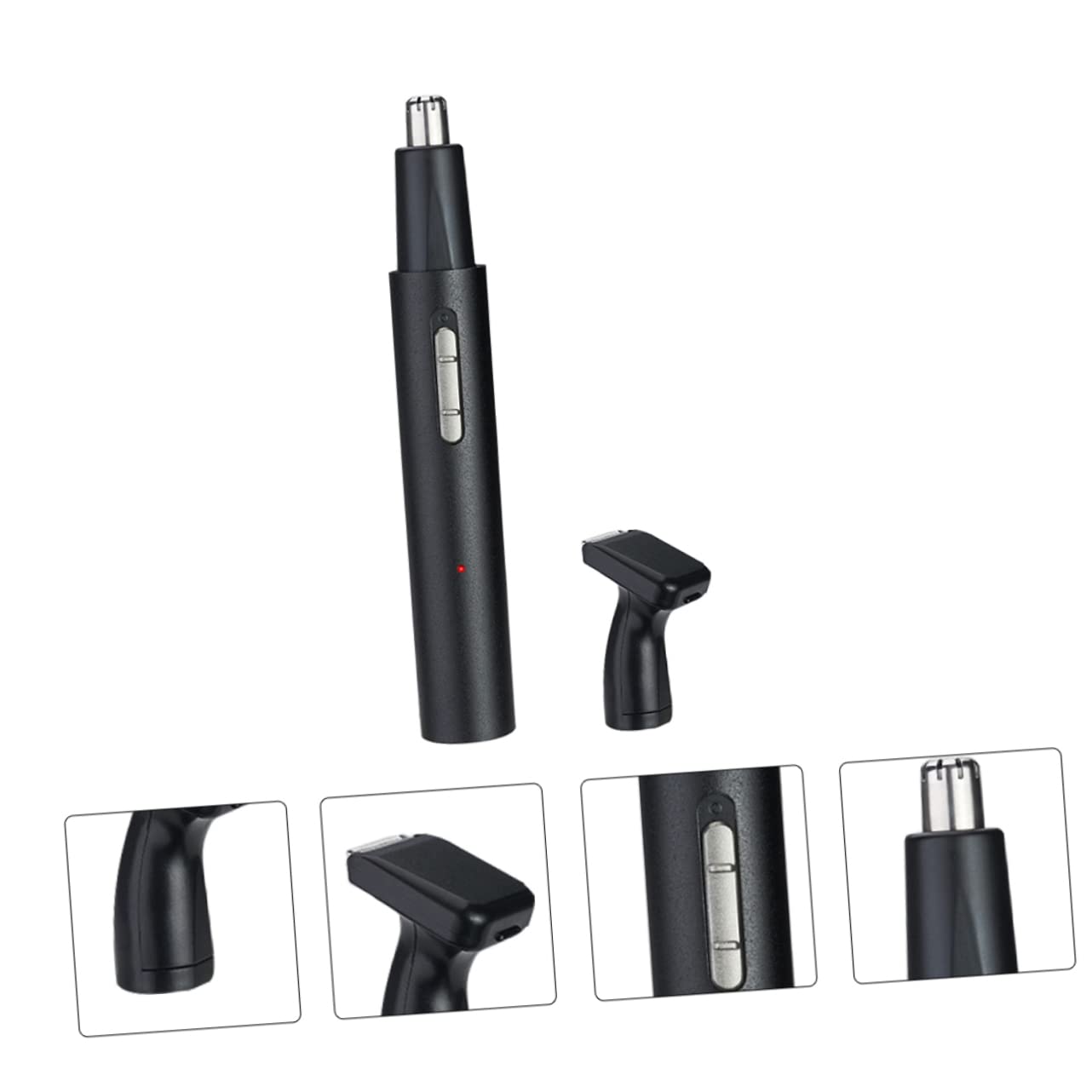 Professional Rechargeable Hair Trimmer & Clipper Set for Beard, Body, and Nose Hair Removal - Waterproof & Detachable Blades for Men's Grooming at Home or Travel
