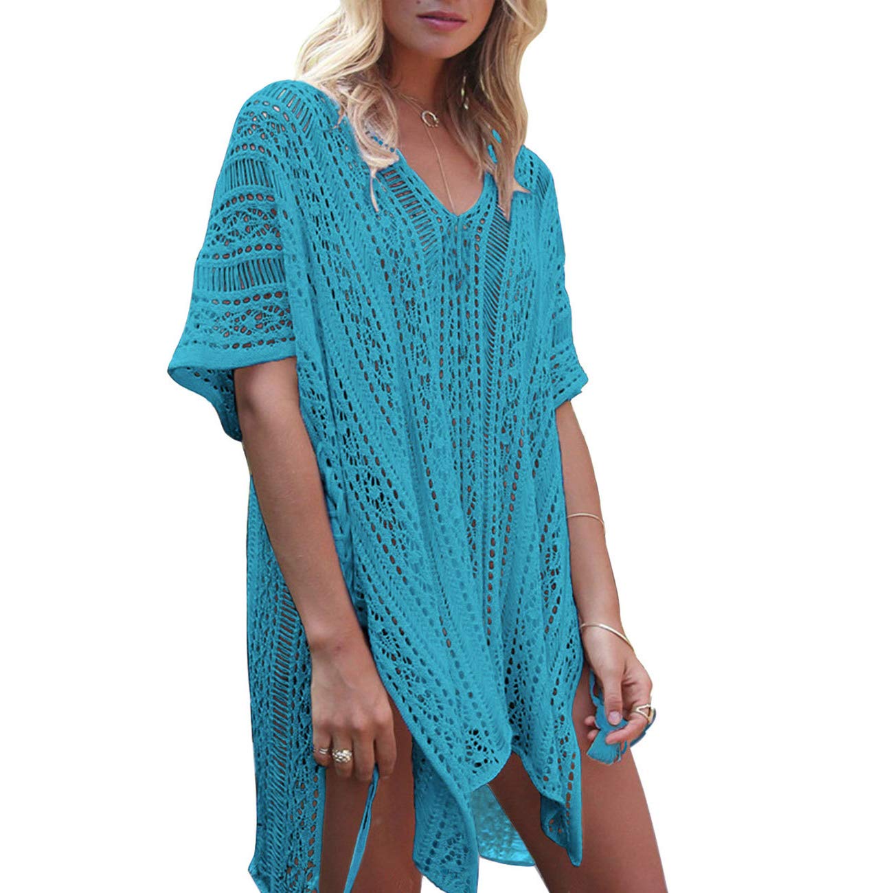 Women's Crochet Beach Cover Up Dress - Lightweight Swimwear Cover for Pool, Vacation & Summer Outfits | Perfect for Beach Parties, Resorts & Tropical Getaways