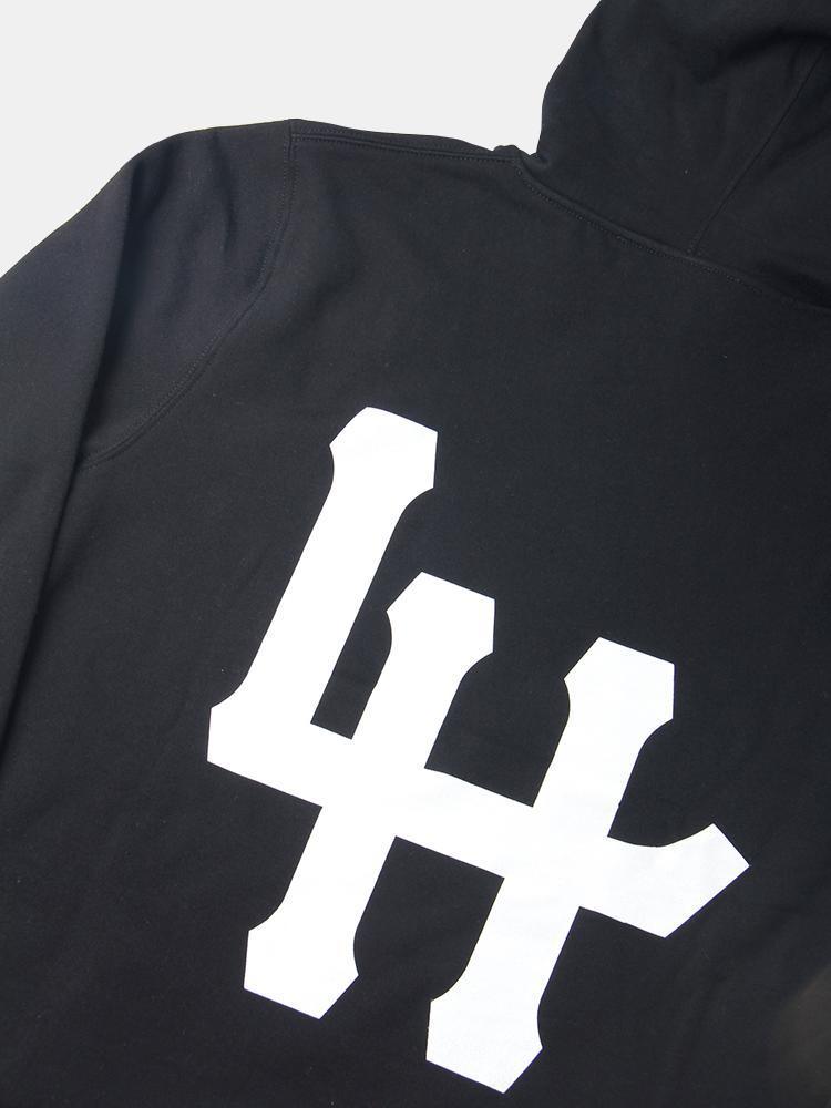 LH Big Logo Hoodie for Men & Women - Black Pullover Sweatshirt for Casual Wear, Street Style & Winter Comfort