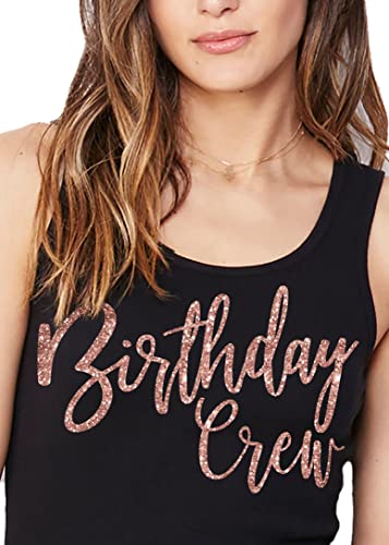 Birthday Crew Tank Top (Black)
