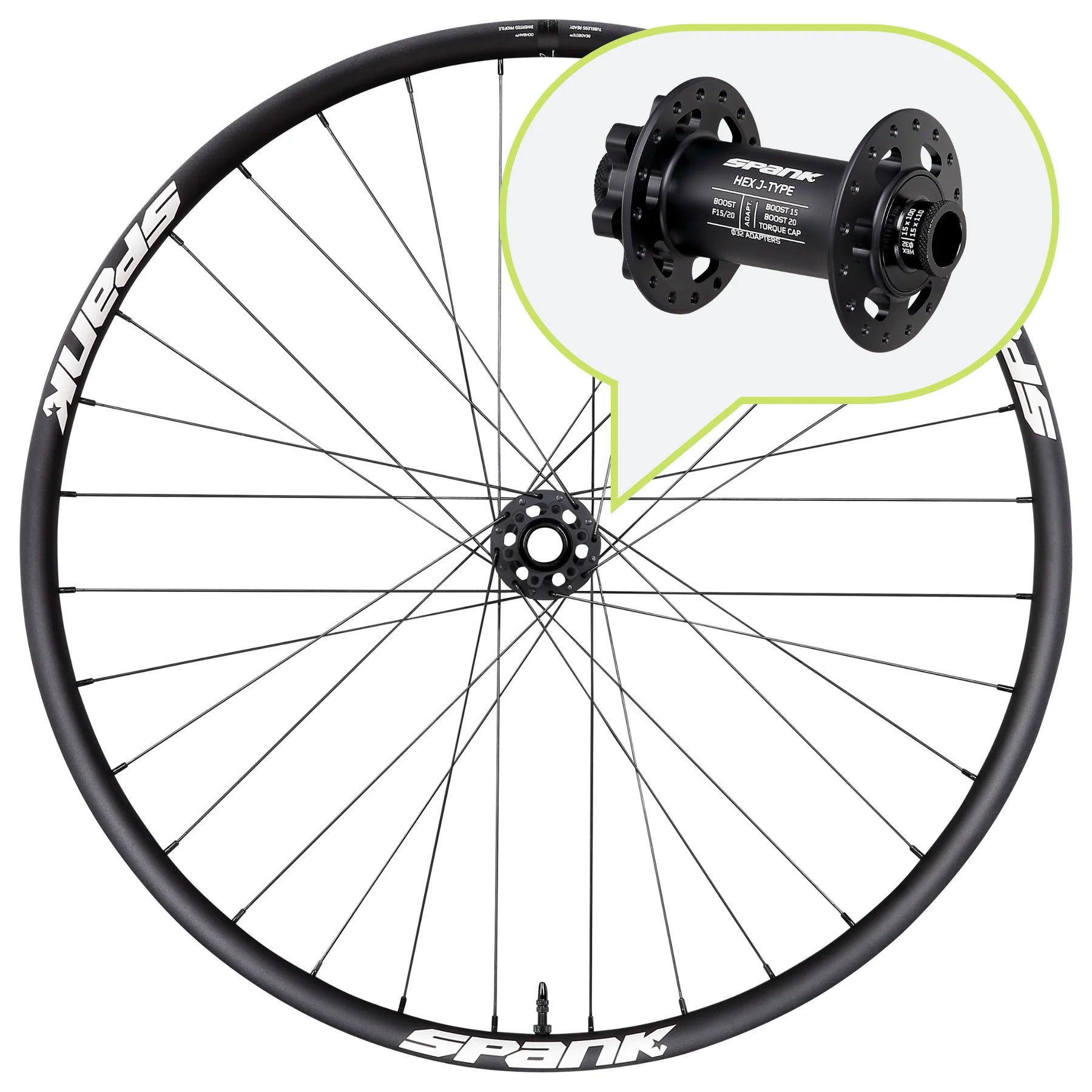 Spank Spike Race 33 Front Wheel - High-Performance MTB Front Wheel for Trail & Enduro Riding - Perfect for Mountain Biking Adventures