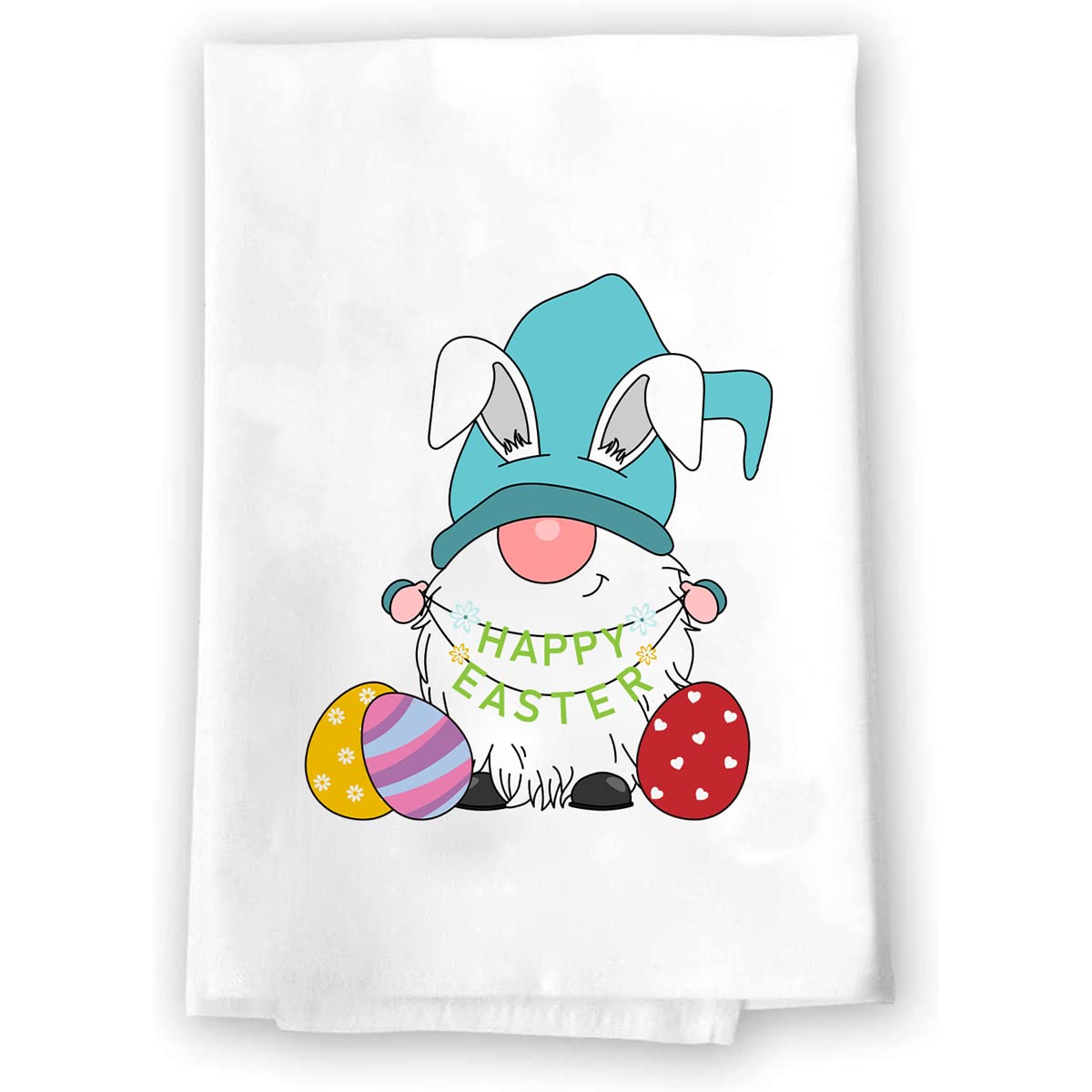 Religious Christian Easter Floral Hand Towel Set - Soft Kitchen & Bath Towels for Spring Summer Decor - Orange Pink Green Garden Themed Home Decorations - Perfect Housewarming Gift for Holidays, Weddings & Church Events