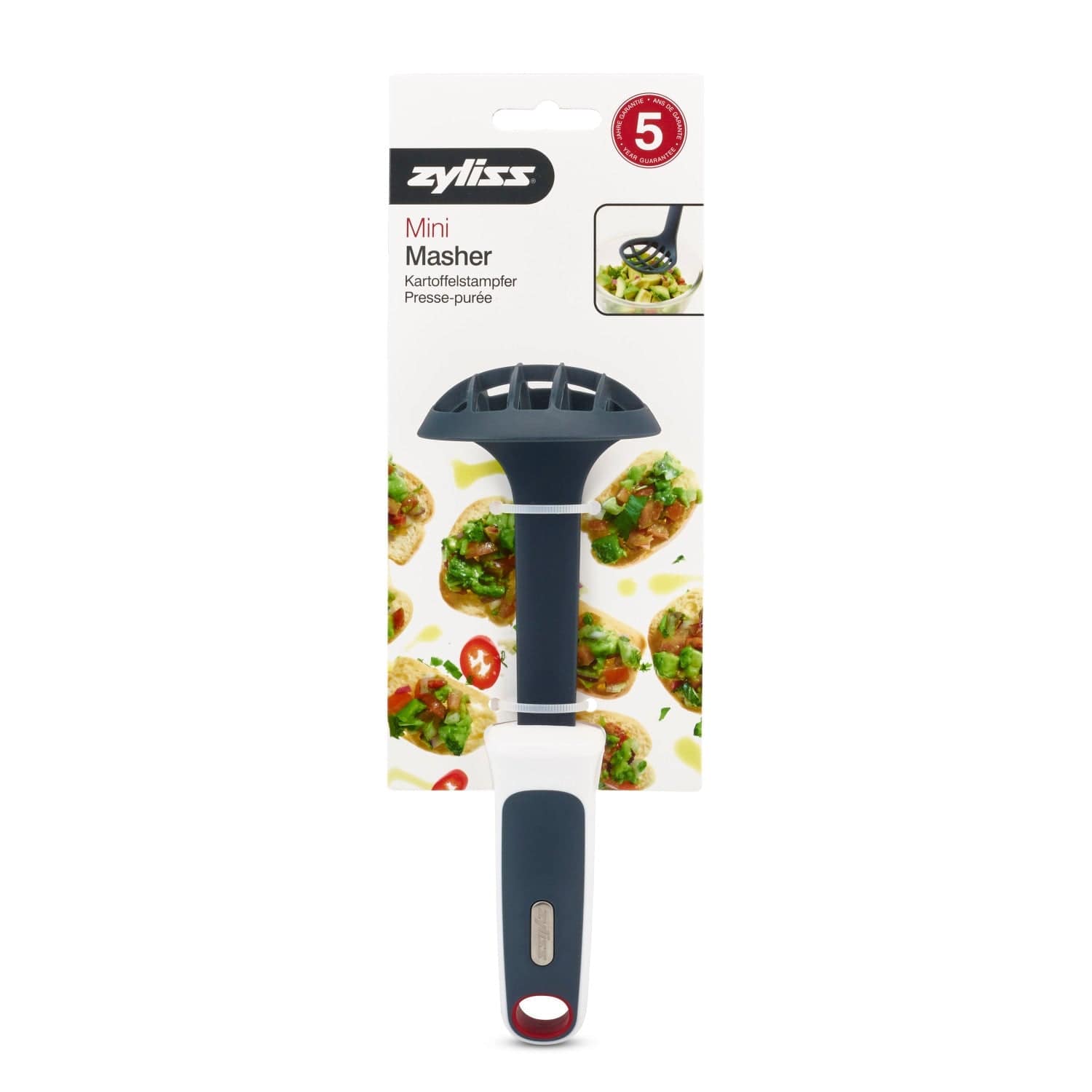 Zyliss Miniature Masher and Scoop - Perfect for Baby Food, Potatoes & Avocados | Kitchen Gadget for Pureeing & Serving | Compact & Durable Design