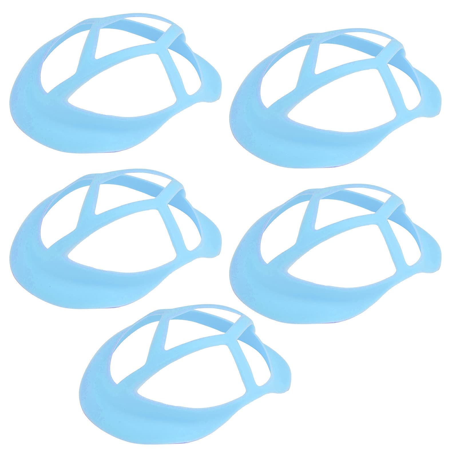 Rosvola Washable Face Inner Bracket - Comfortable Makeup Protector for Long-Lasting Cosmetics (Sky Blue) | Perfect for Daily Use, Makeup Artists & On-the-Go Touch-Ups