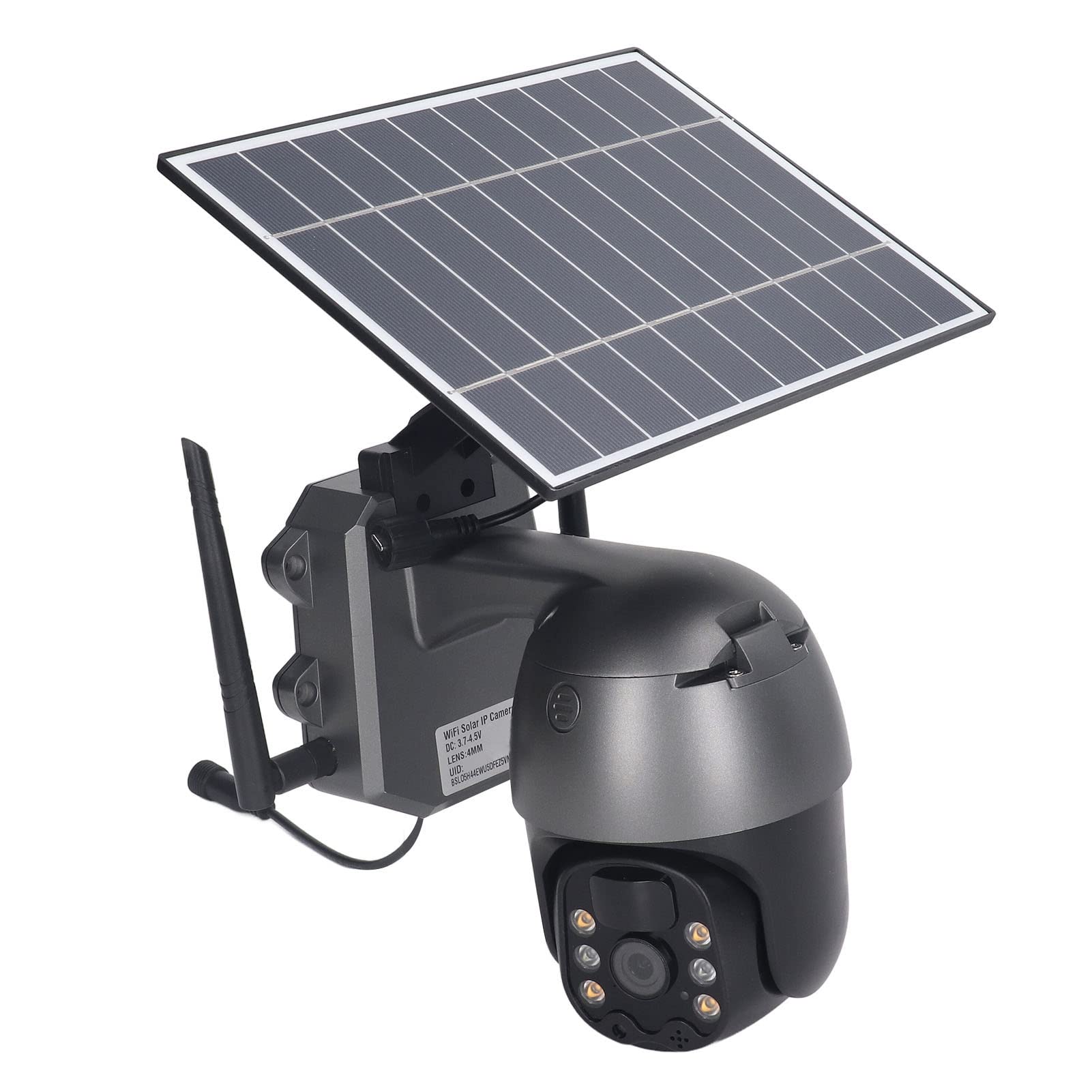 4G Solar Security Camera Outdoor - 3MP HD Night Vision, IP65 Waterproof, ABS & Monocrystalline Solar Panel - Wireless Surveillance for Backyard, Garden, Farm & Home Security (US Version)