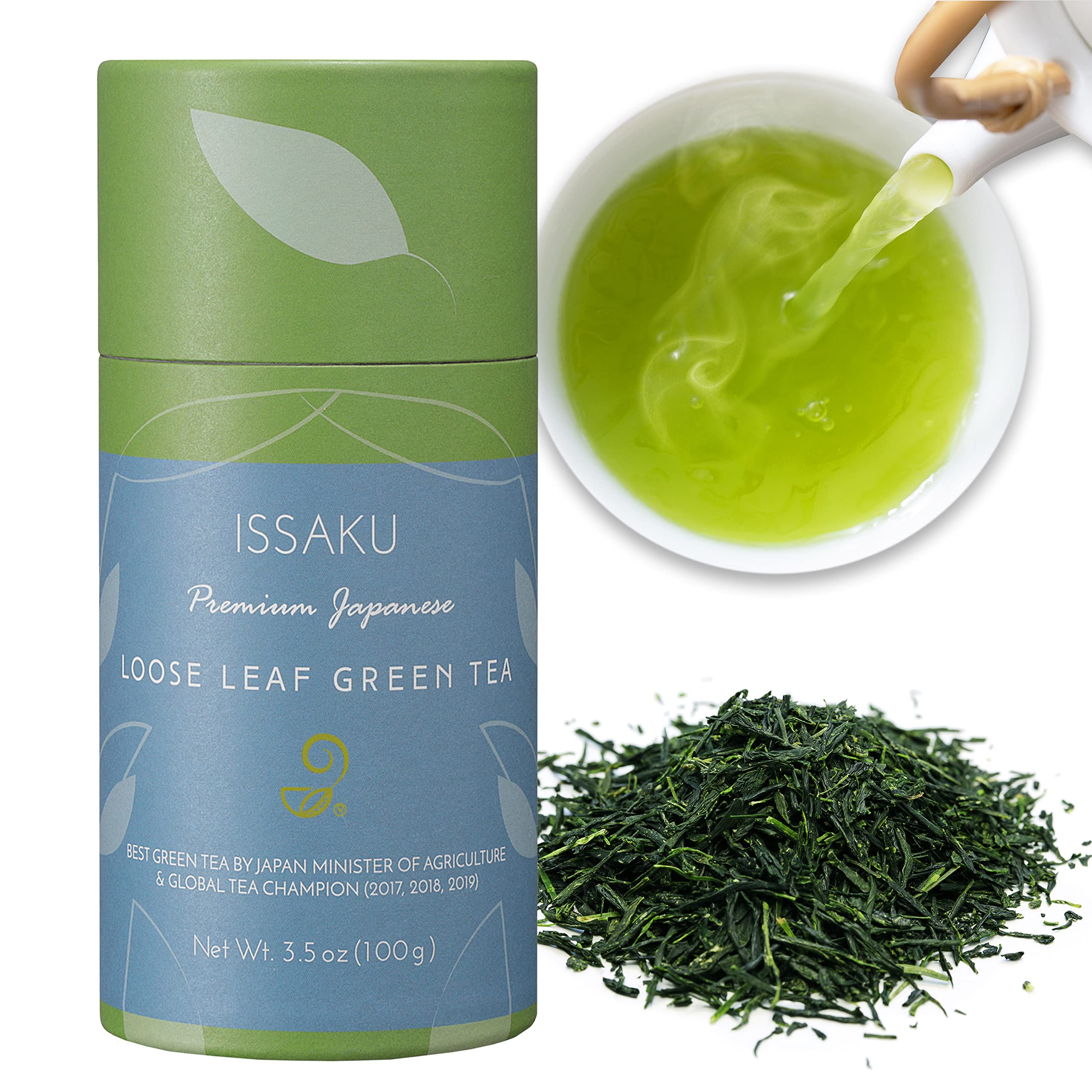 Premium Japanese Green Tea Set - Issaku & Gokuzyo Aracha Teas with Tokoname Kyusu Teapot | 3-Piece Authentic Japanese Tea Collection | Perfect for Tea Ceremonies, Gifts & Daily Relaxation