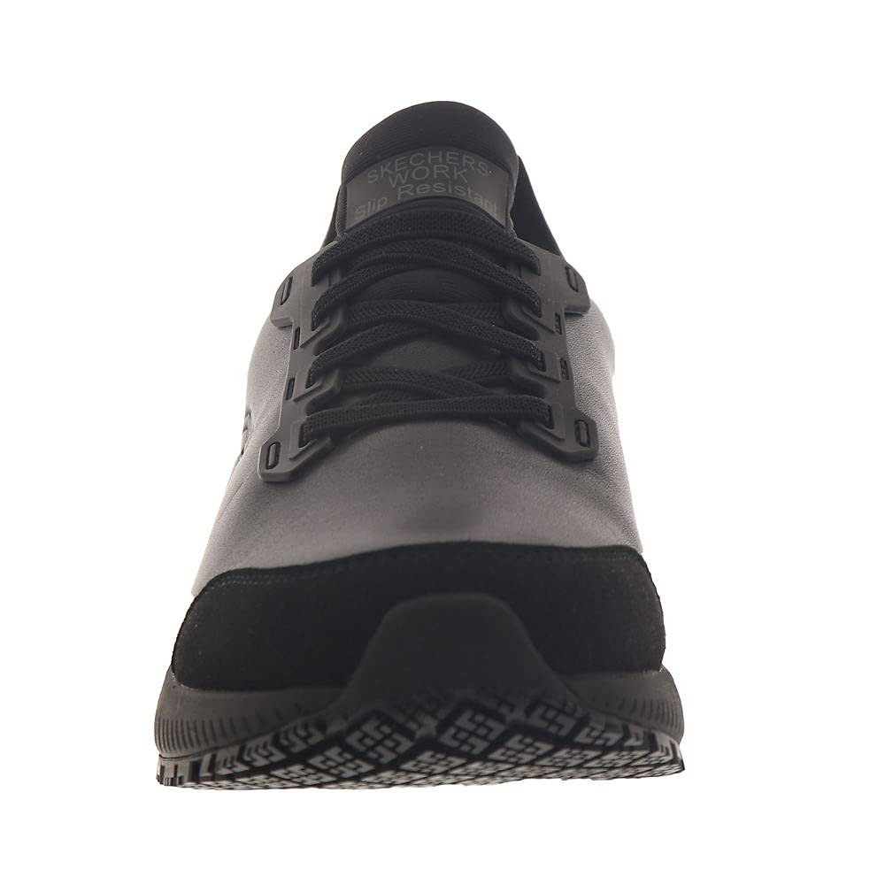 Skechers Work Squad SR Fibler Women's Oxford Shoes - Slip Resistant Work Shoes for Women - Comfortable & Durable for Nurses, Waitresses & Healthcare Workers