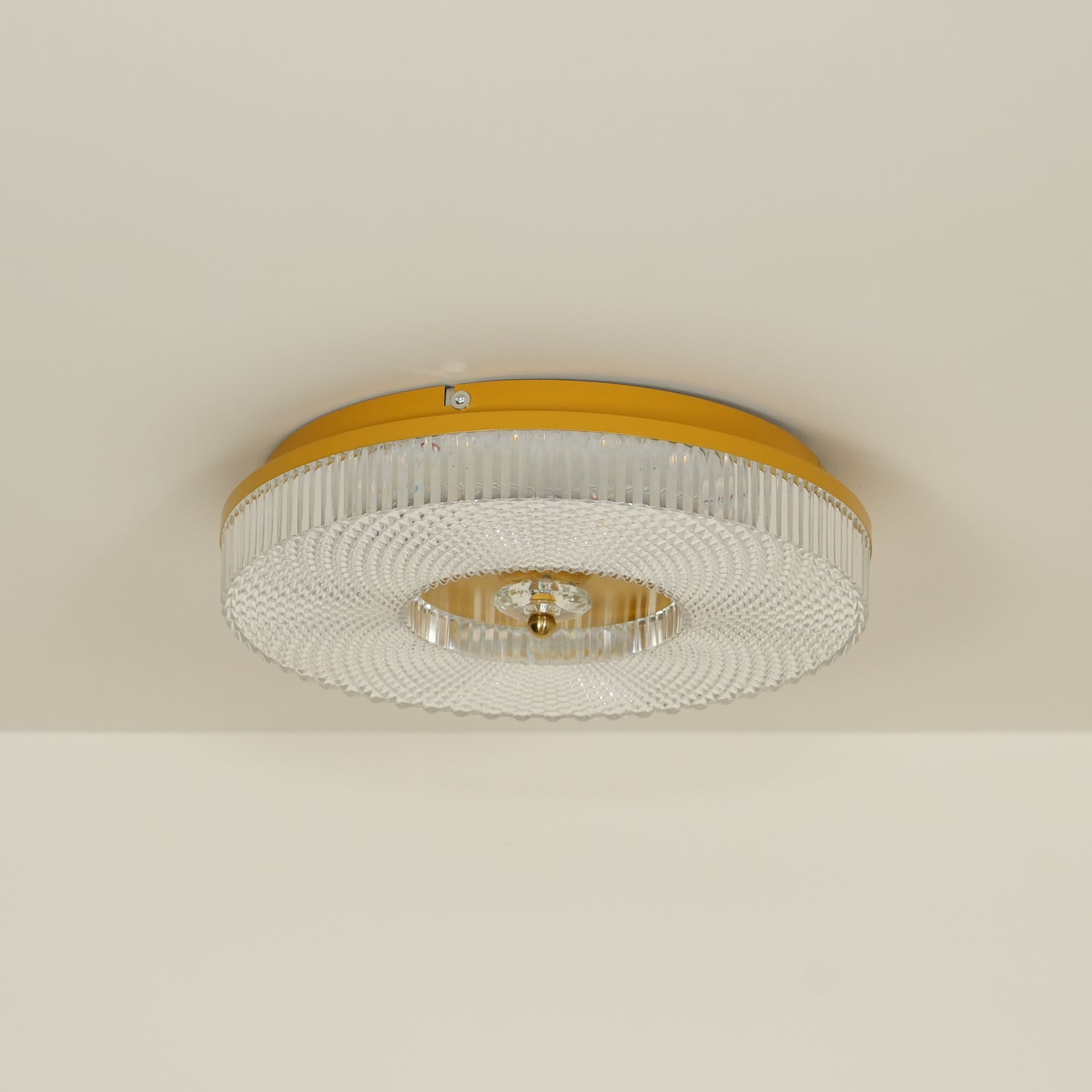 Ayla LED Flush Mount Ceiling Light - Modern Round Dimmable Lighting Fixture for Bedroom, Kitchen, Hallway & Living Room - Energy Efficient Bright White Light