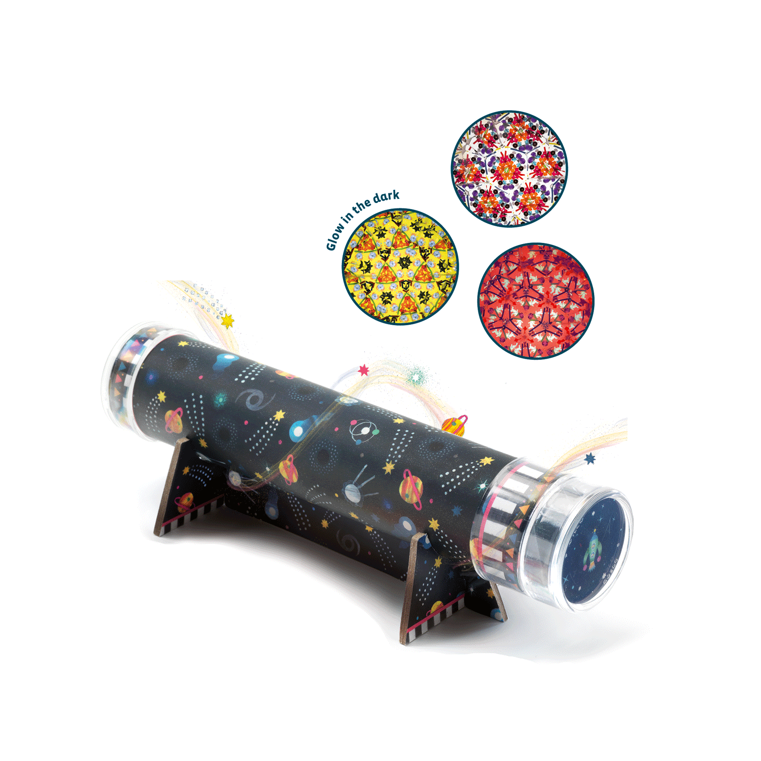 DIY Space Kaleidoscope Kit by Djeco – Fun STEM Educational Toy for Kids, Creative Science Project & Sensory Play Activity