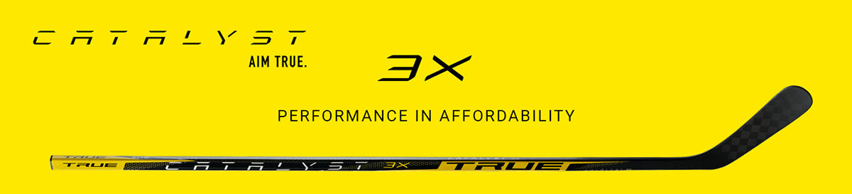 TRUE Catalyst 3X Intermediate Ice Hockey Stick - Lightweight Carbon Fiber Composite for Enhanced Performance - Perfect for Youth & Adult Players in Games & Practice Sessions