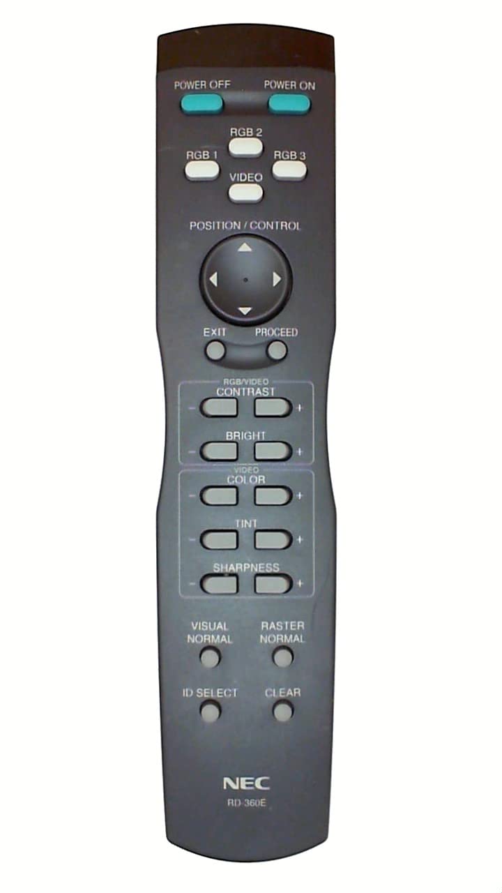 Original NEC RD360E Universal Remote Control Replacement for TV, DVD, Blu-ray & More - Compatible with Multiple Devices - Perfect for Home Entertainment & AV Systems