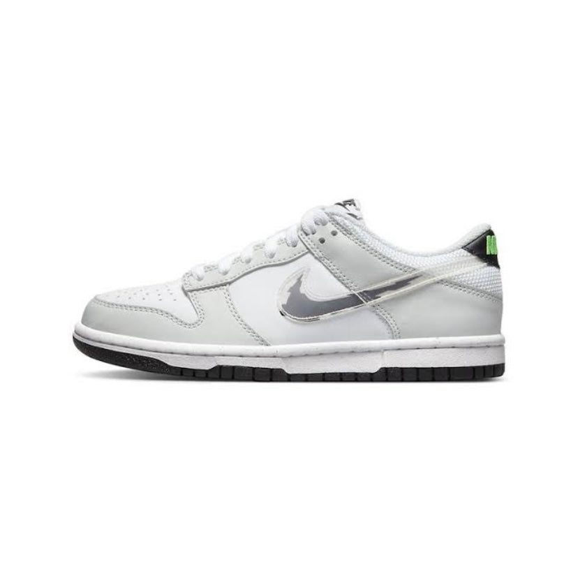 Nike Dunk Low GS Glitch Swoosh Photon Grey - Stylish Sneakers for Girls, Casual Wear & Street Fashion