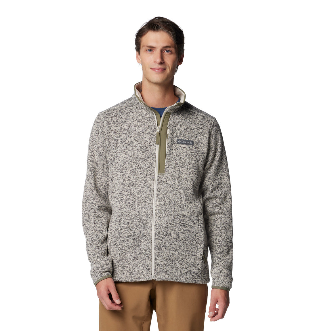 Columbia Men's Sweater Weather™ Full Zip Jacket - Lightweight Fleece Pullover for Outdoor Hiking & Casual Wear