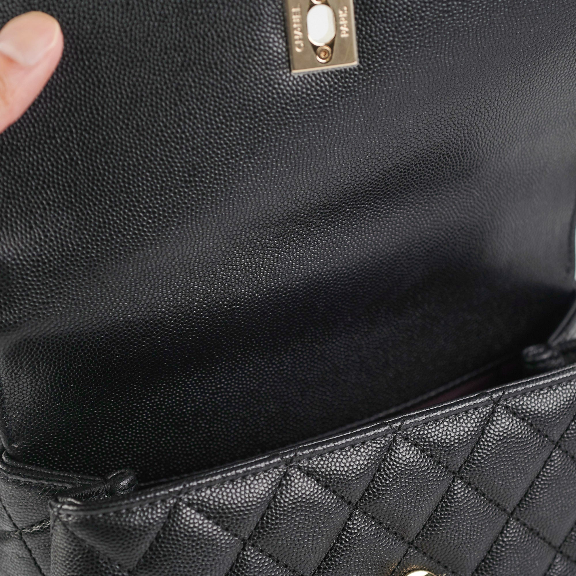 Chanel Small Coco Handle Bag in Black Caviar Leather - Perfect for Evening Events & Luxury Fashion Accessories