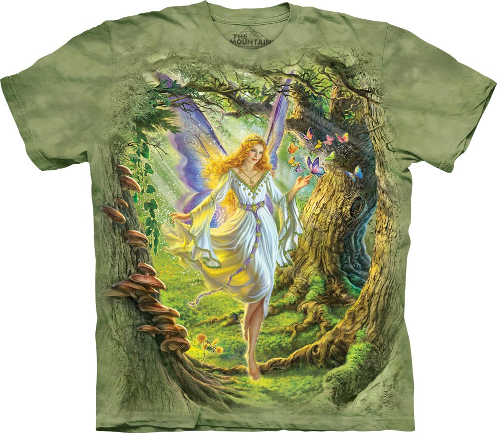 The Mountain Men's Fairy Queen Graphic T-Shirt - Soft Cotton Tee for Casual Wear & Fantasy Fans