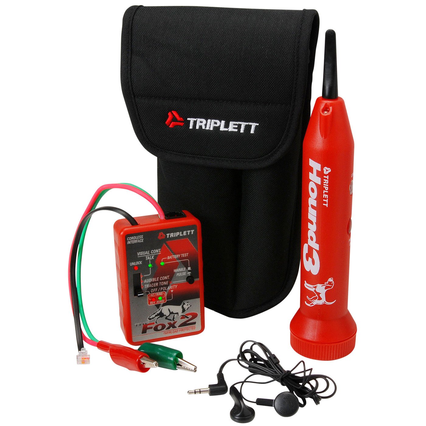Triplett Fox & Hound Premium Tone and Probe Wire Tracer Kit - Adjustable Sensitivity for Electrical Wires, LAN Cables & Telephone Lines - Ideal for Network Installation, Home Wiring & Electrical Repairs (Model 3399)