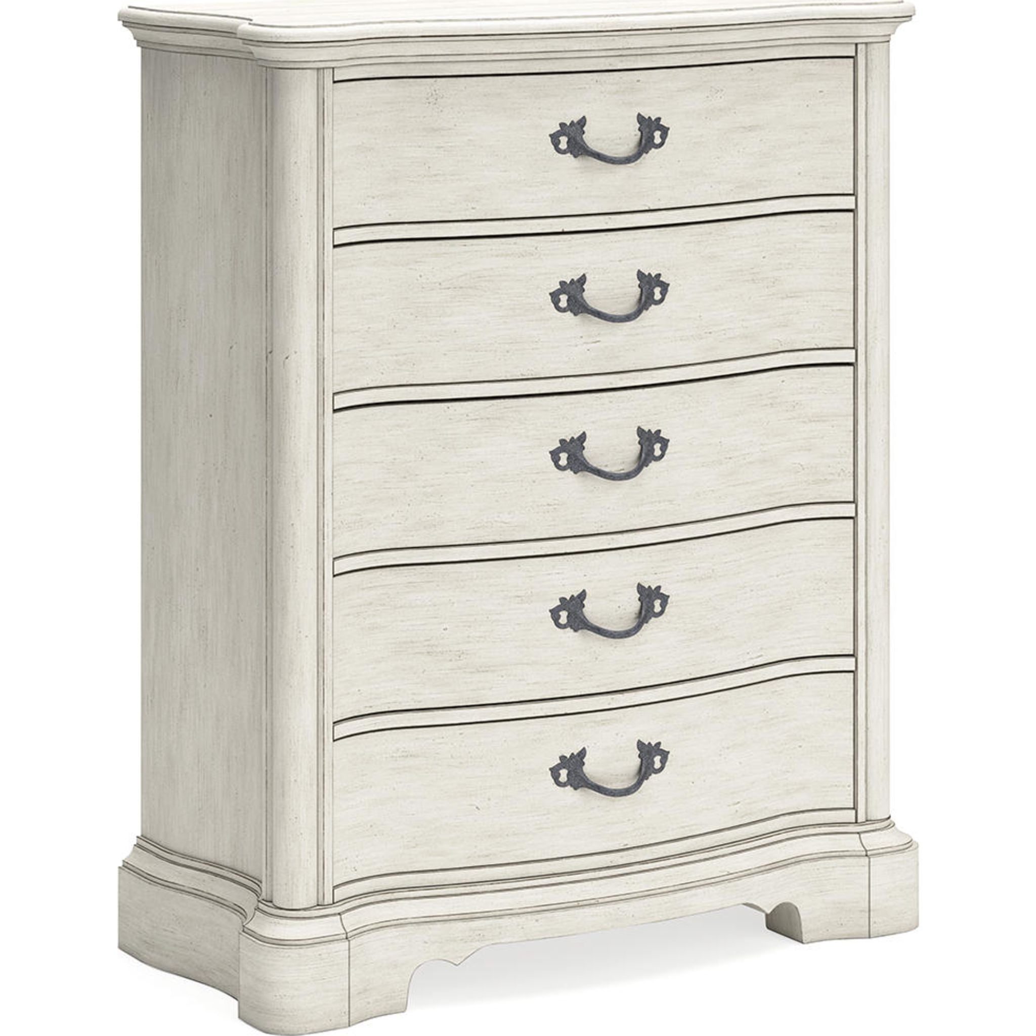 Arlendyne Antique White Chest - Vintage Style Storage Cabinet for Bedroom, Living Room & Office Organization