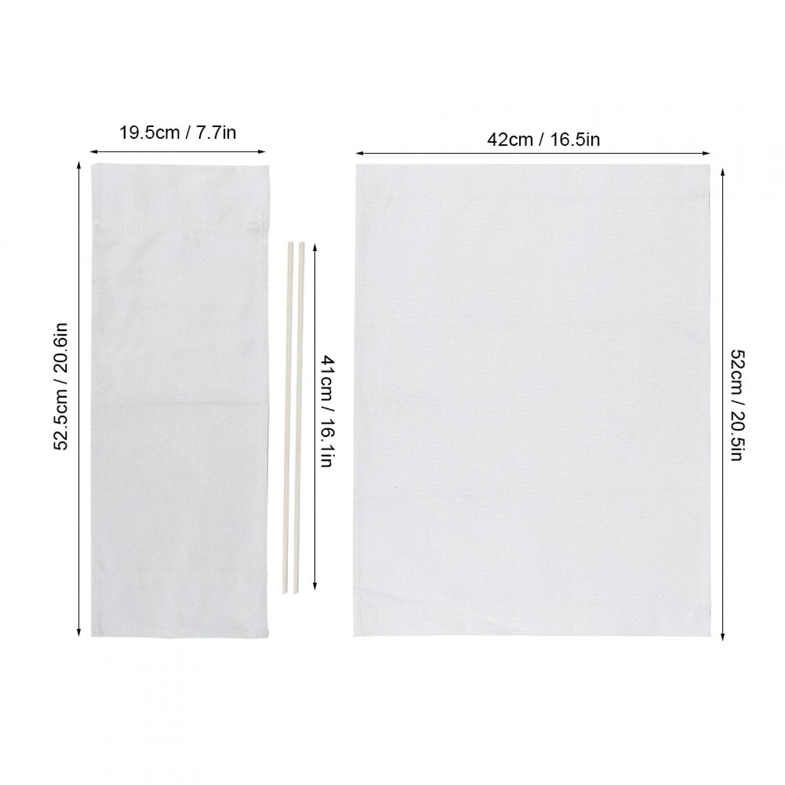 1 Set Director Chair Canvas Replacement Covers with Stick Accessories - Portable Folding Chair Cover Kit for Home, Office, and Outdoor Use (White) - Perfect for Patio, Beach, Camping, and Indoor Furniture