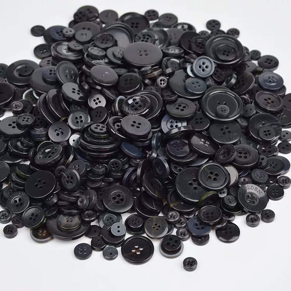600 Pcs DIY Craft Buttons for Kids - 4 Hole Sewing Buttons, Handmade Painting & Ornament Supplies - Perfect for Scrapbooking, Clothing Embellishment & School Art Projects
