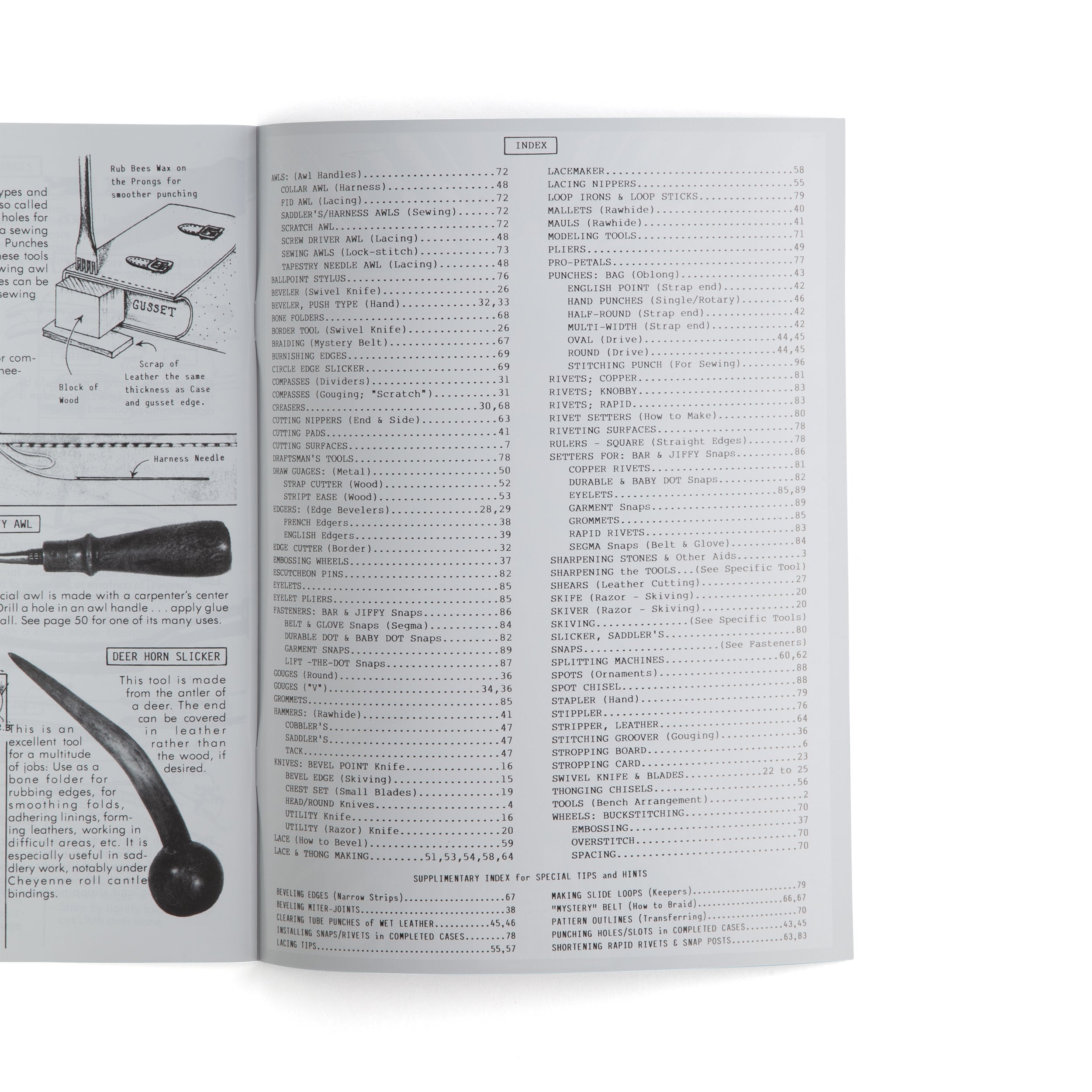 Professional Leathercraft Tools Book - Essential Guide for DIY Leatherworking, Repair & Crafting | Perfect for Beginners & Experts