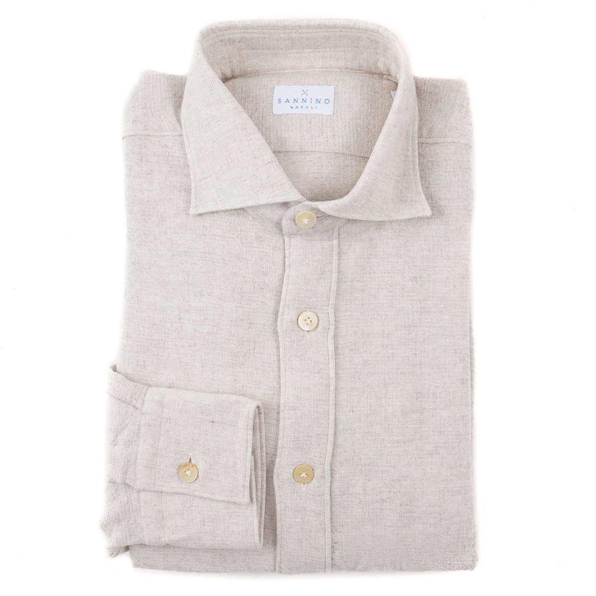 Sannino Slim Fit Cotton Wool Shirt for Men - Comfortable & Breathable Casual Dress Shirt - Perfect for Office, Business Meetings & Formal Occasions