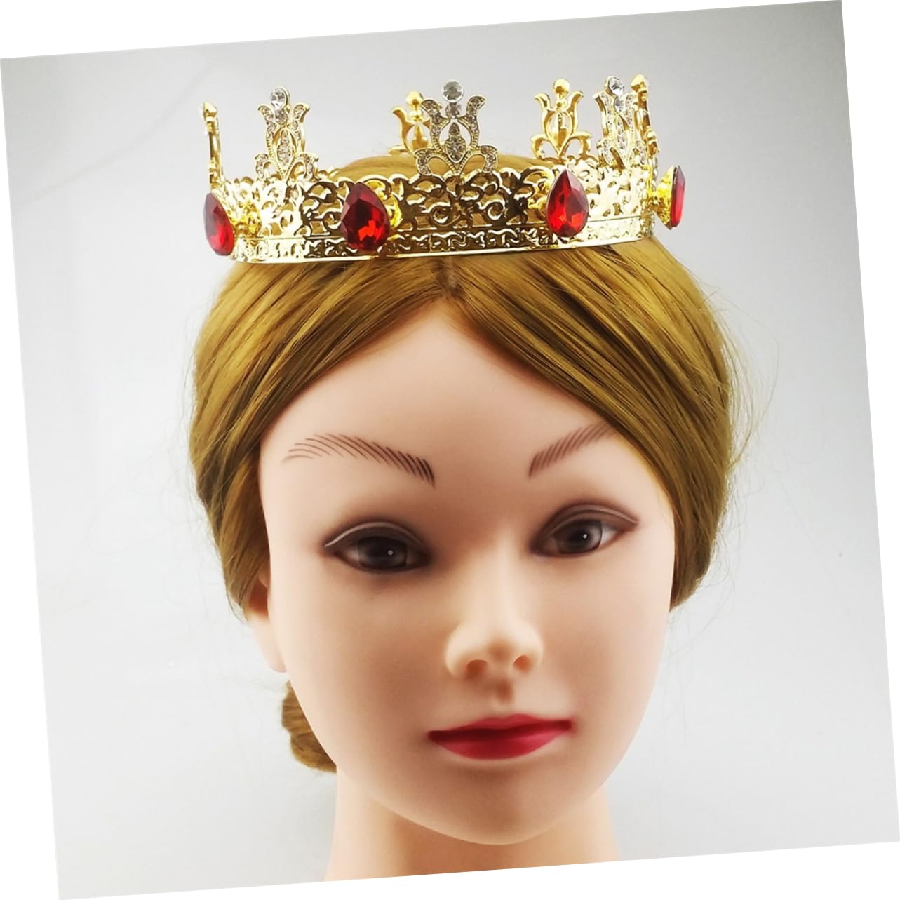 Amosfun 3-Piece Baroque Bridal Tiara Set - Rhinestone Wedding Crown Headpiece for Bride, Queen Headband & Hair Accessories - Perfect for Weddings, Prom, Pageants, and Special Occasions