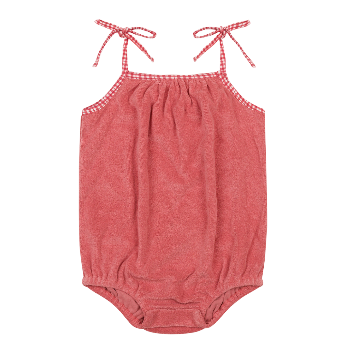 Baby Poppy Red French Terry Romper - Soft & Comfortable Jumpsuit for Infants & Toddlers - Perfect for Playtime, Outings & Photo Shoots