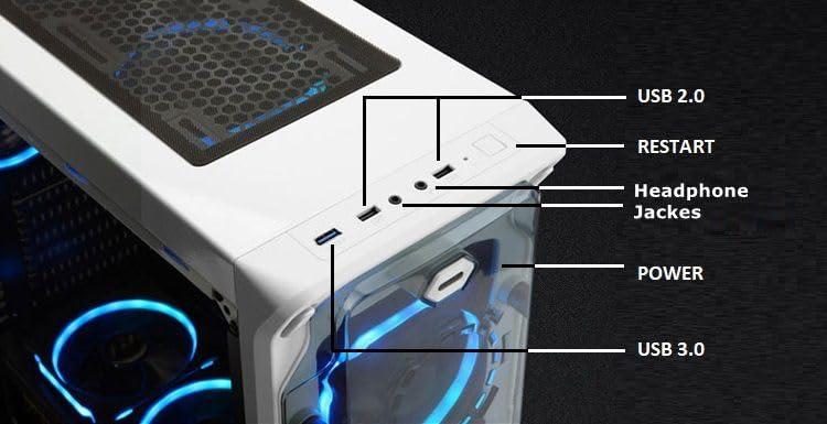 ABYS LUXS Prebuilt Gaming PC - Intel Core i5 3.40GHz, 16GB RAM, 2GB GPU, 256GB SSD + 1TB HDD, Windows 10 Pro - Perfect for Gaming, Graphic Design & Video Editing - Ideal for Esports, Streaming & Creative Workstations