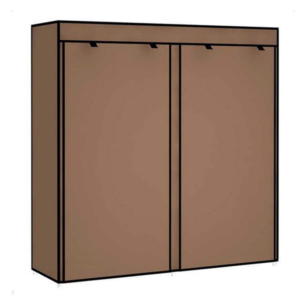 9-Tier Stackable Shoe Rack Organizer with Non-Woven Fabric Cover - Double Row Shoe Storage Cabinet for Entryway, Closet & Bedroom Organization (Coffee Brown)