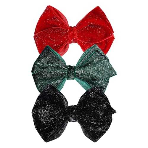 glitter velvet red black green