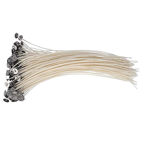 Strnek 100pcs Eco-Friendly Candle Wicks - Low Smoke Cotton Wicks for DIY Candle Making (25cm) | Perfect for Handmade Soy Wax Candles, Aromatherapy & Home Decor