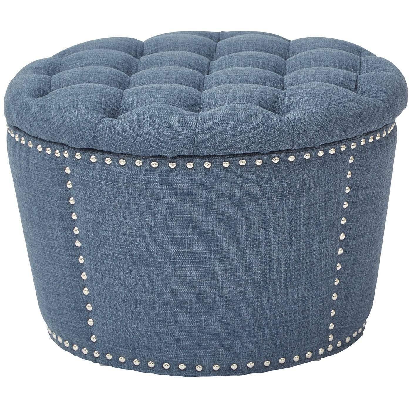 Office Star OSP Accents Lacey Tufted Storage Set [SB239] - Stylish Fabric Storage Bins for Home Office Organization, Closet Storage & Nursery Decor