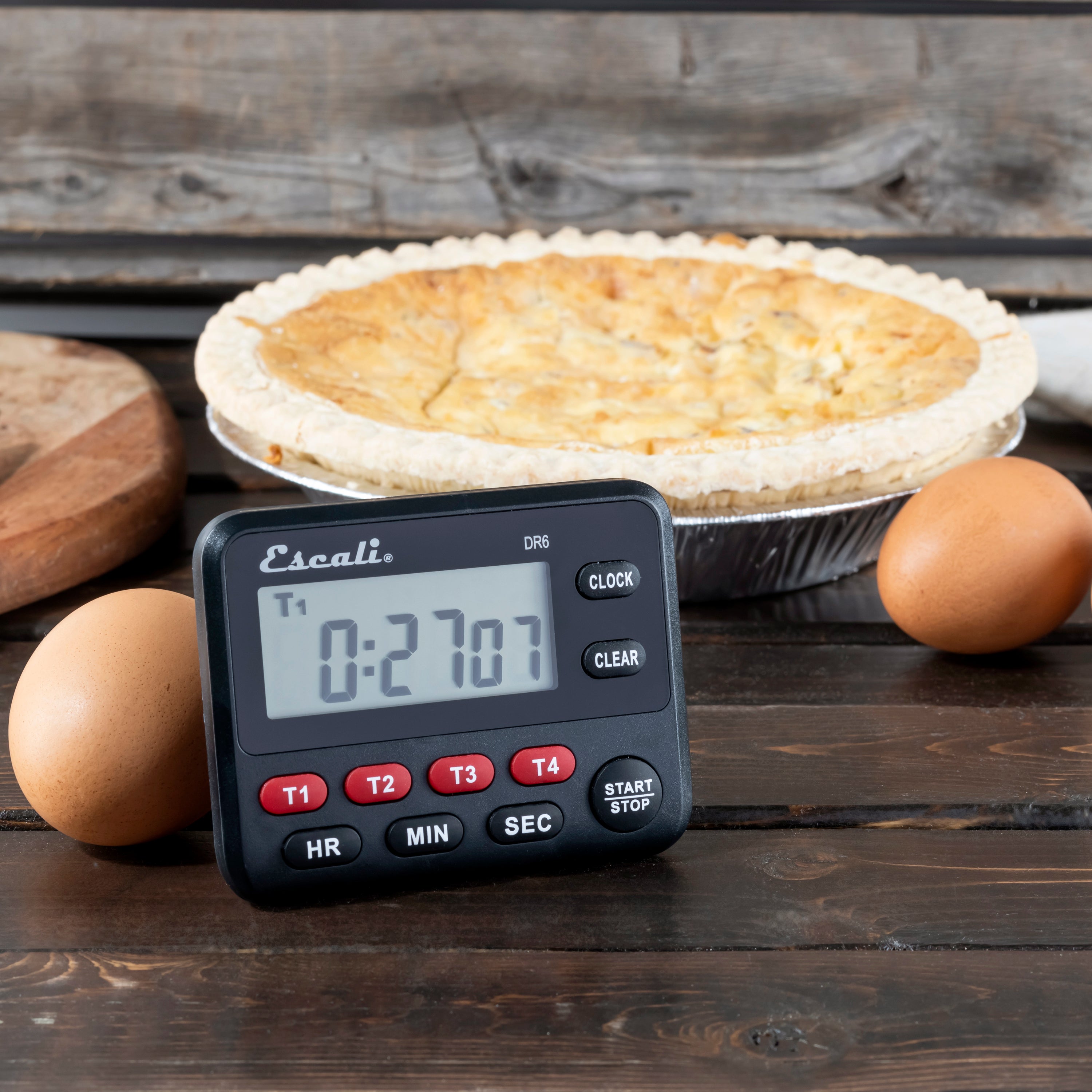 4-Pack Digital Countdown Timer with Large LCD Display - Kitchen, Gym, Classroom, Office, Study, Sports Timing (Black)