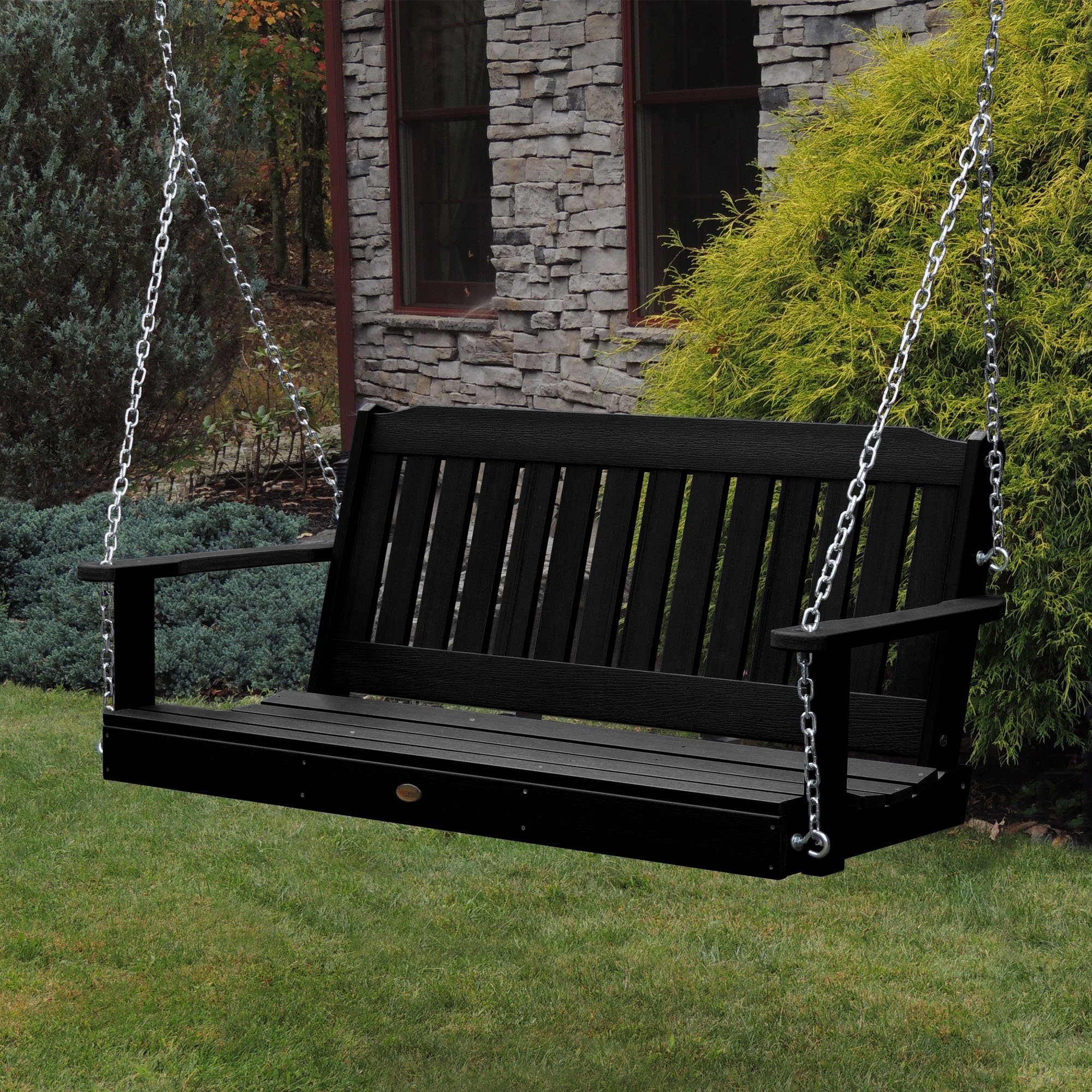 Refurbished Lehigh 5ft Porch Swing - Outdoor Garden Patio Hanging Chair for Relaxing & Lounging