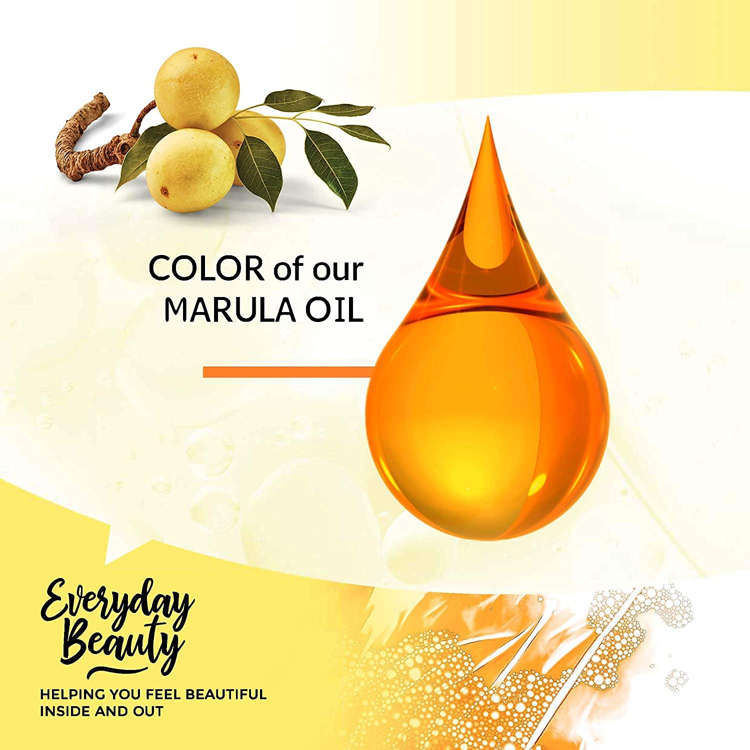 100% Pure Extra Virgin Unrefined Marula Oil - 8 Fl Oz Cold Pressed Luxury Facial Oil for Glowing Skin & Healthy Hair | All Natural DIY Cosmetics | Perfect for Daily Skincare Routine, Hair Treatment & Natural Beauty Products