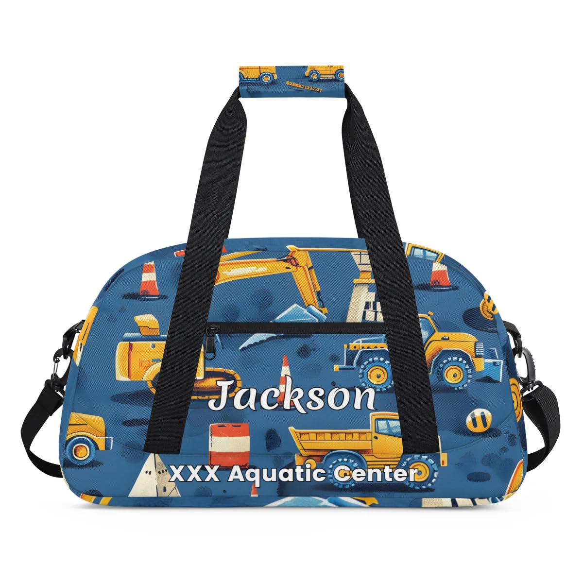 Custom Personalized Kids Gym Duffel Bags for Boys - Monogrammed Sports Training & Travel Weekender Bag with Name (11 Styles) - Perfect for School, Sports Practice, Sleepovers & Weekend Trips