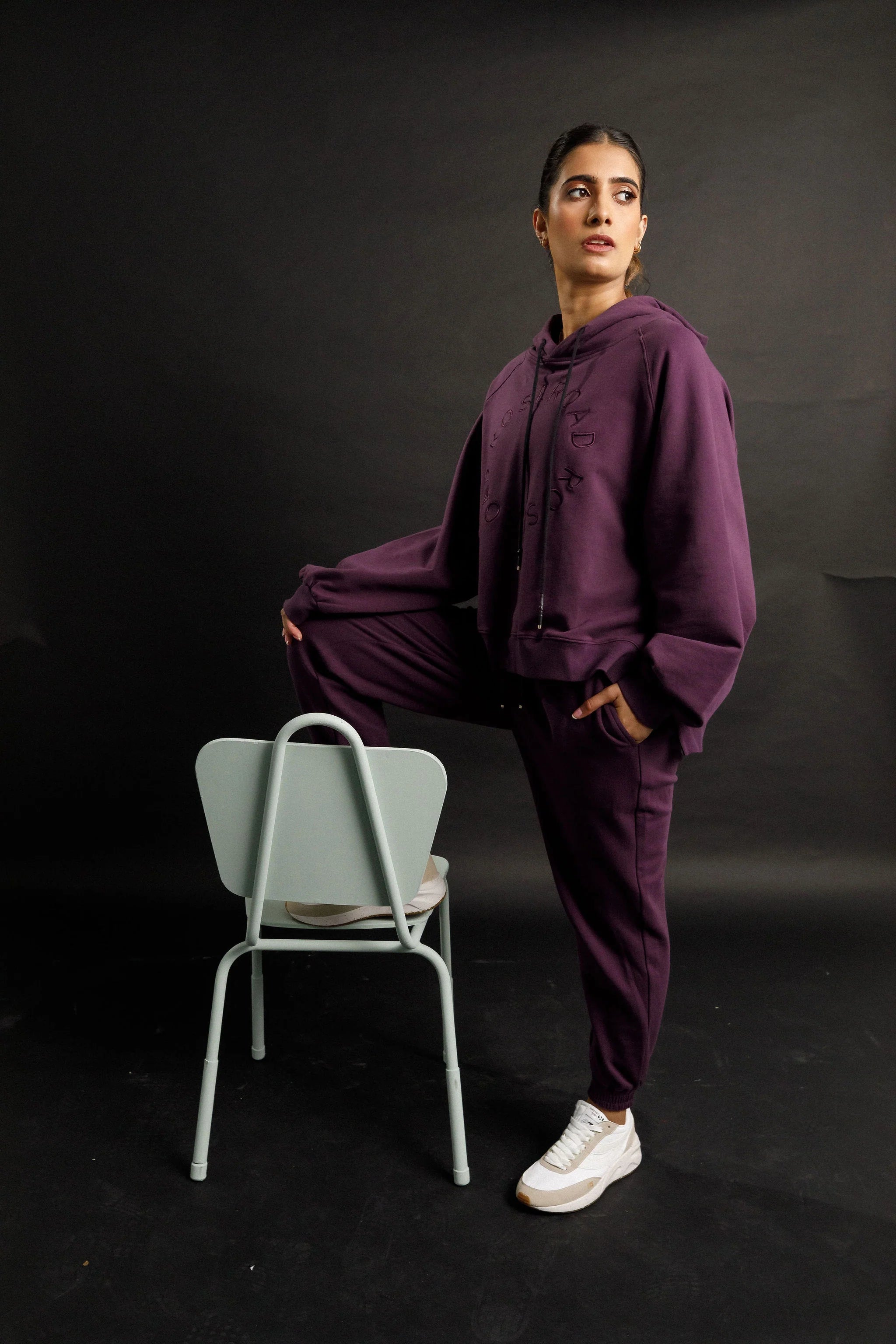 Premium Parker Pants for Women - Soft Stretch Comfortable Trousers in Elegant Plum Color | Perfect for Office Wear, Business Casual & Everyday Outfits