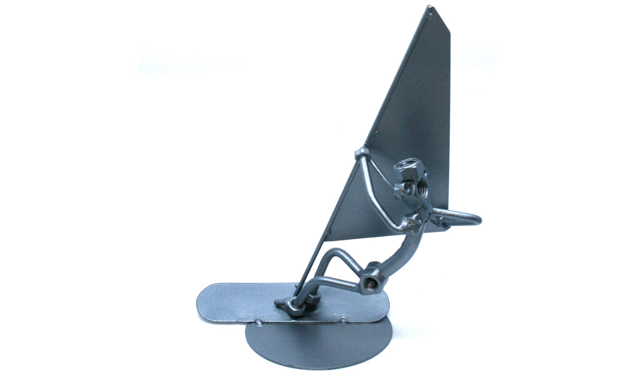 Handmade Surfing Men Nuts and Bolt Sculpture - Unique Surfing Lover Gift Idea for Birthday, Anniversary & Home Decor - Perfect for Beach House, Office Desk & Surf Enthusiast Collections